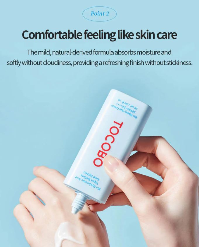 کرم ضد آفتاب توکوبو مدل Bio Watery با SPF50 حاوی هیالورنیک اسید حجم 50 میلی لیتر