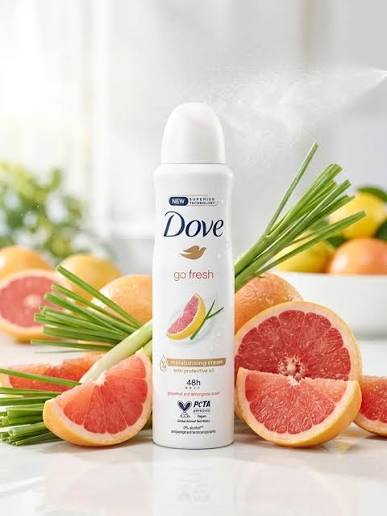 اسپری ضدتعریق زنانه داو DOVE رایحه گریپ فروت و علف لیمو حجم 250 میل