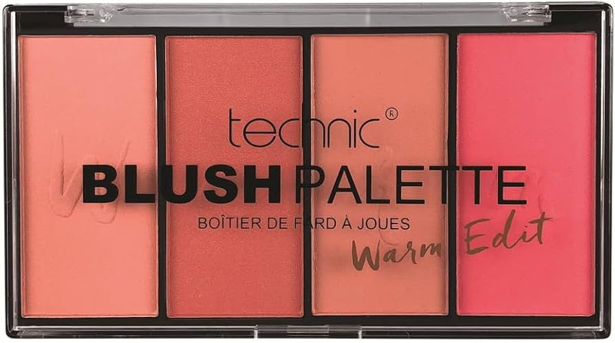 پالت رژگونه تکنیک Technic مدل وارم ادیت Warm Edit | مات و شاین، 4 رنگ