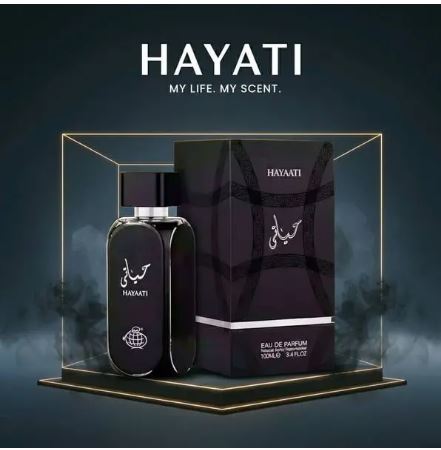 ادکلن ادوپرفیوم مردانه اورجینال حیاتی  مدل حیاتی مشکی جعبه هارد باکس فراگرنس ورد