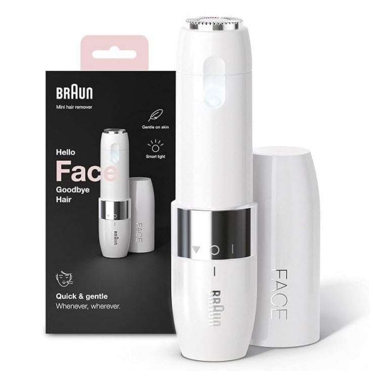 ماشین اصلاح موهای زائد صورت براون مدل Hello Face Goodbye Hair